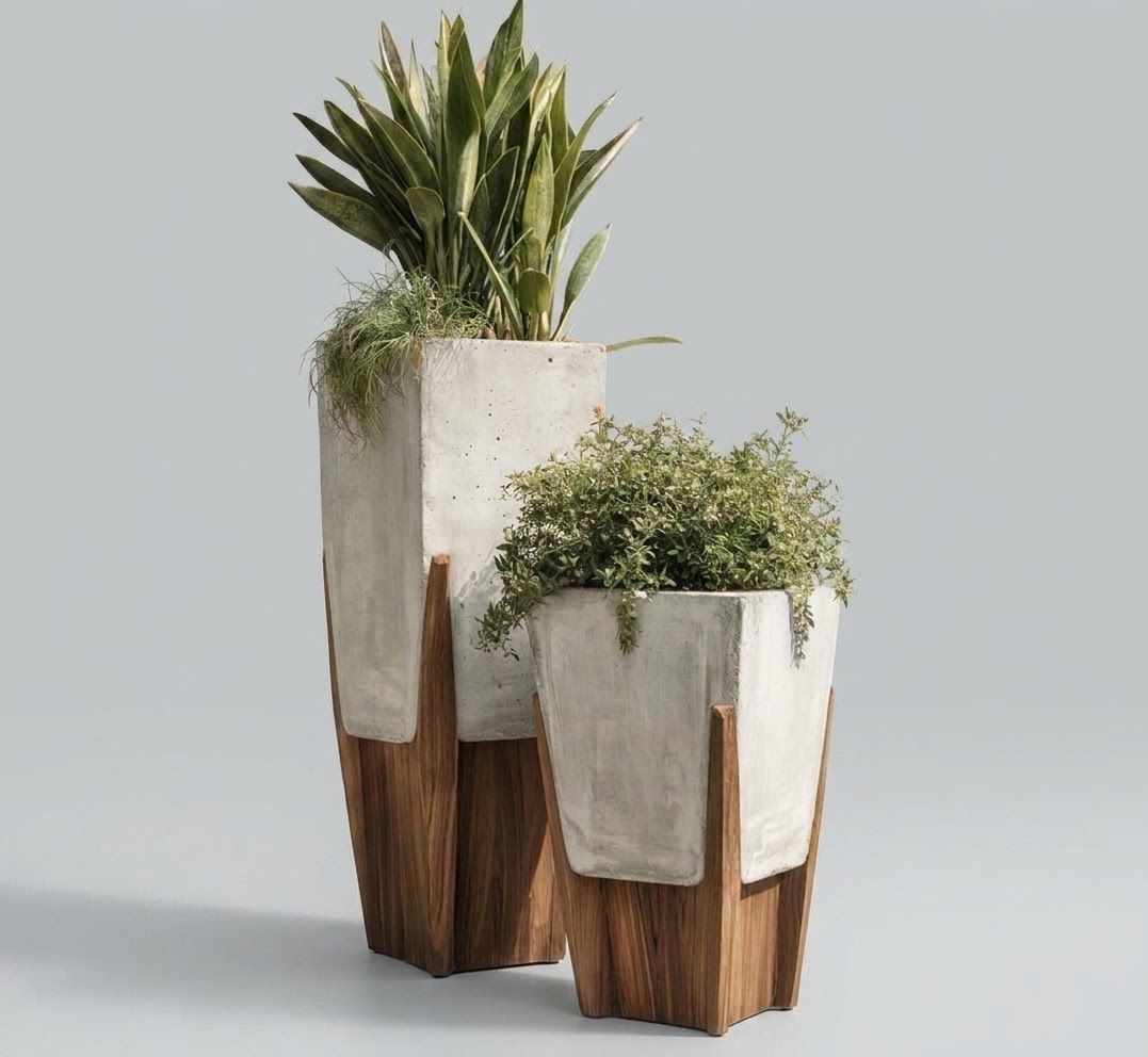 Concrete planters