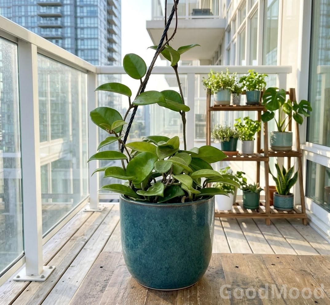 Hoya Carnosa "Jade" (Classic Green Wax Plant) – Premium Trailing Hanging Basket Specimen